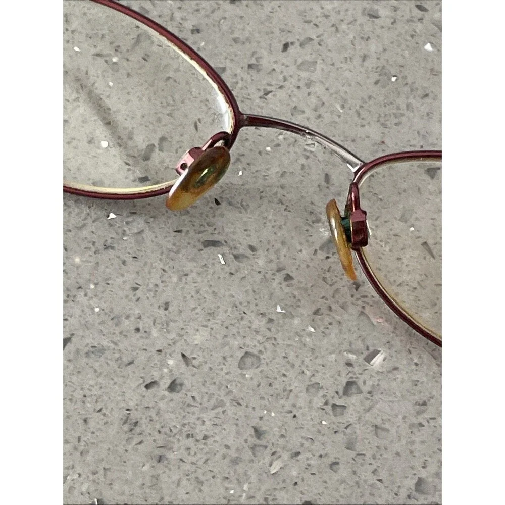 Covergirl Eyeglasses Frames ONLY CG303 47-18-130 red oval full rim Col 608